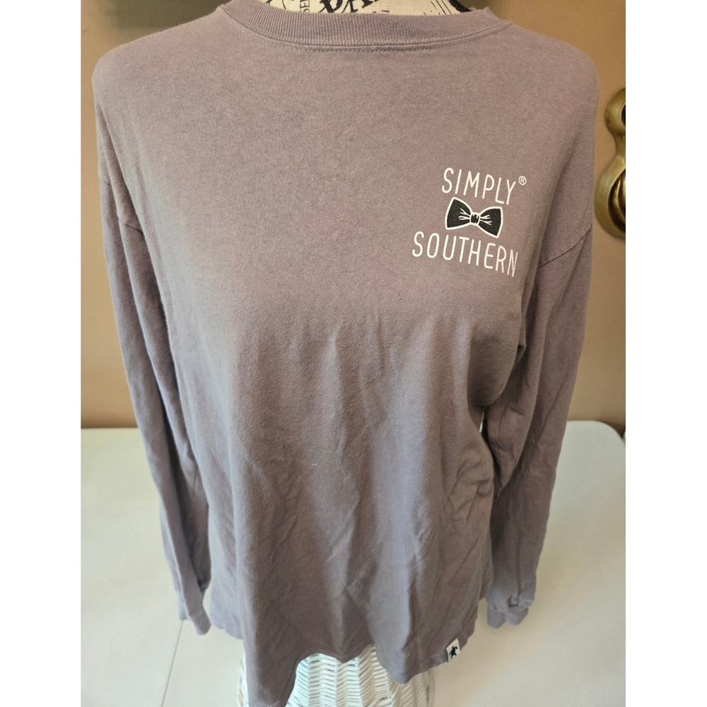 Simply Southern Womens Medium Do Everything in Love Long Sleeve Christian Shirt